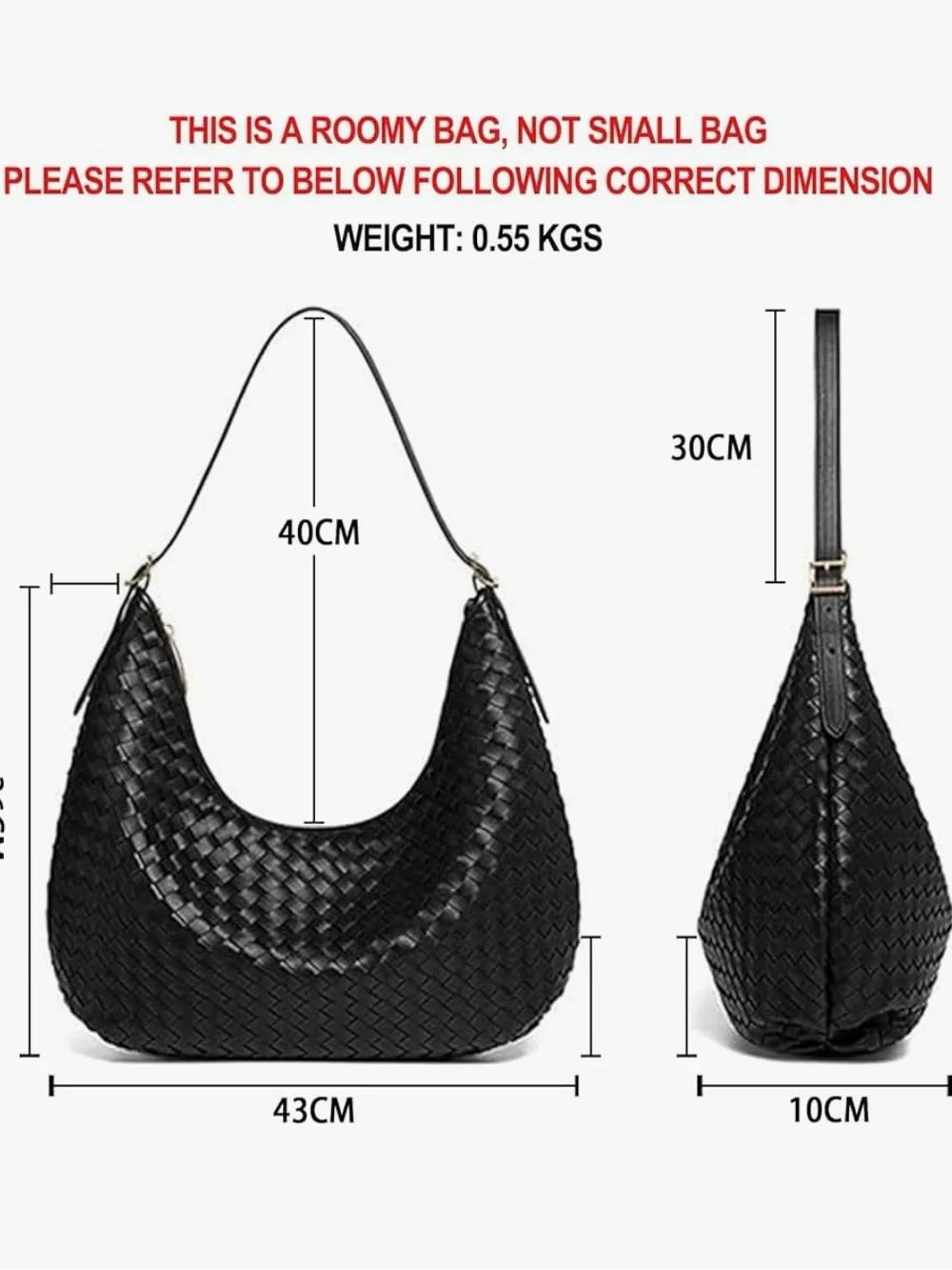 Woven Shoulder Handbag